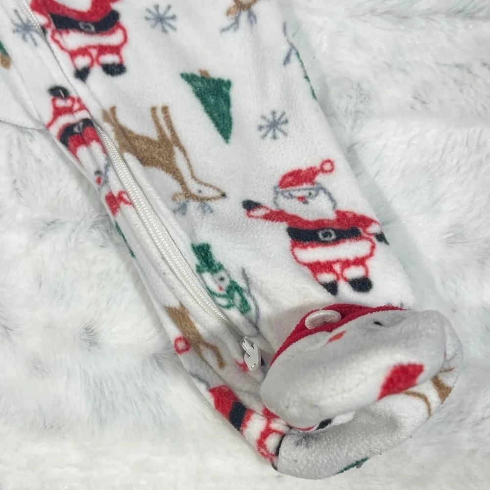 Festive Santa and Reindeer Pajama Set 9M